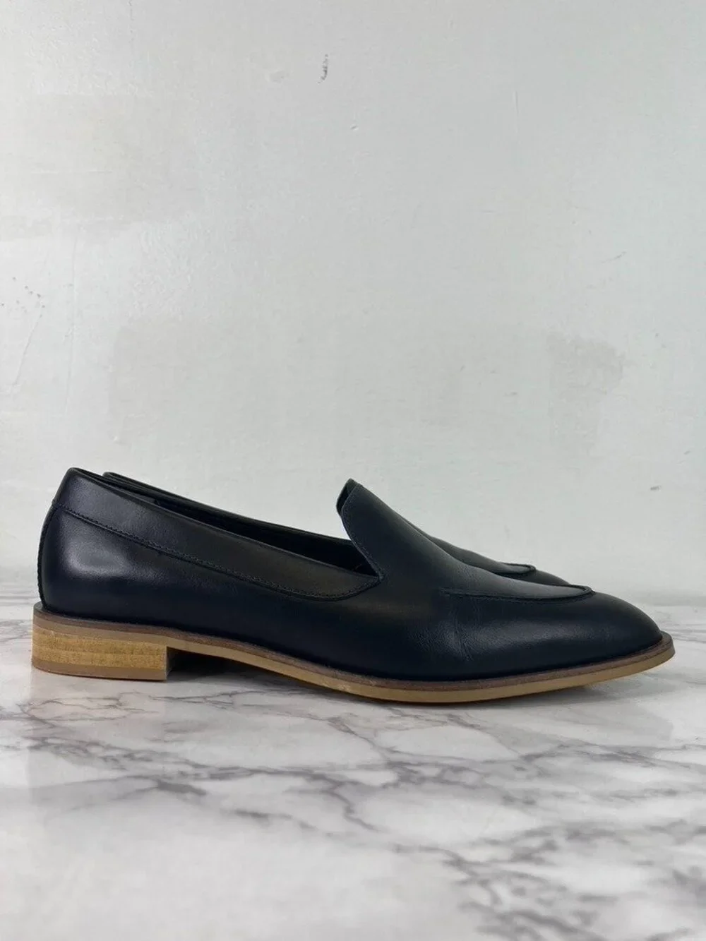 Everlane Women's Midnight Black The Modern Leather Loafer Sz 9